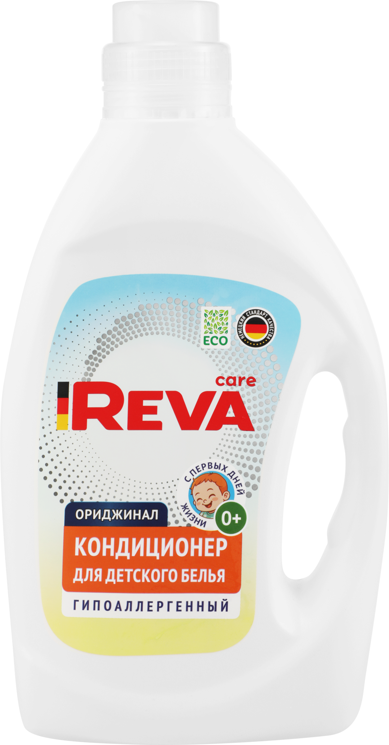 Изображение товара Детский кондиционер-ополаскиватель REVA CARE 2л с деликатным ароматом