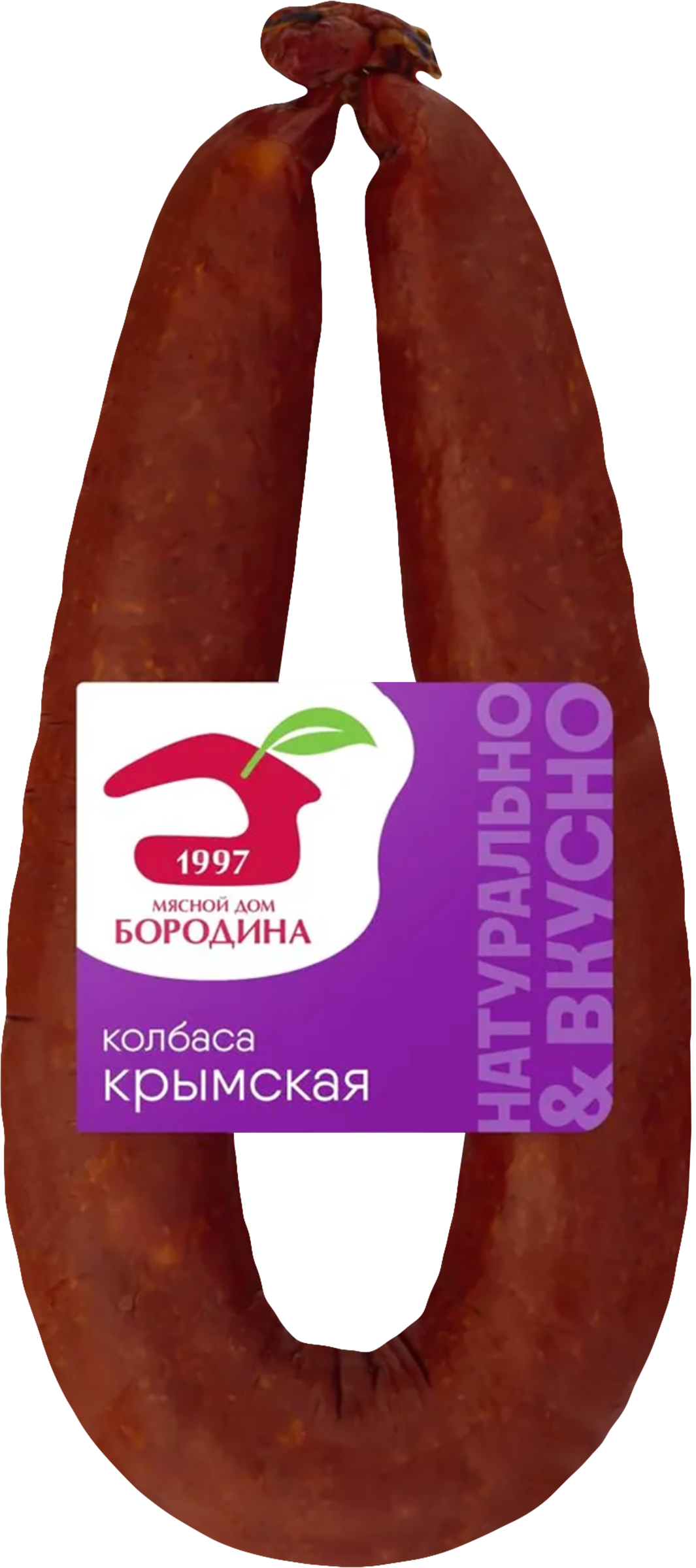 Изображение товара Колбаса полукопченая МД Бородина Крымская категория В, натуральная оболочка Изображение товара Колбаса полукопченая МД Бородина Крымская категория В, натуральная оболочка