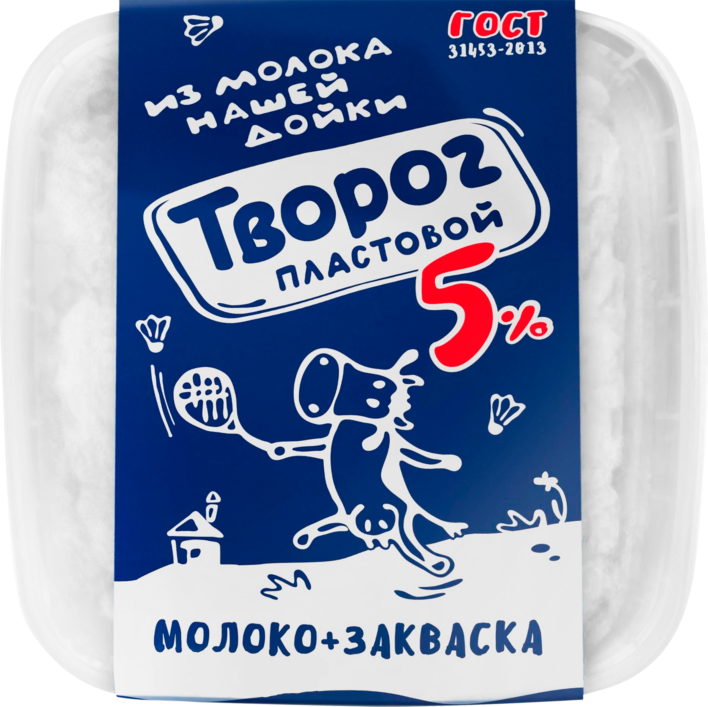 Изображение товара Творог пластовой НАШЕЙ ДОЙКИ 5%, без змж, 350г