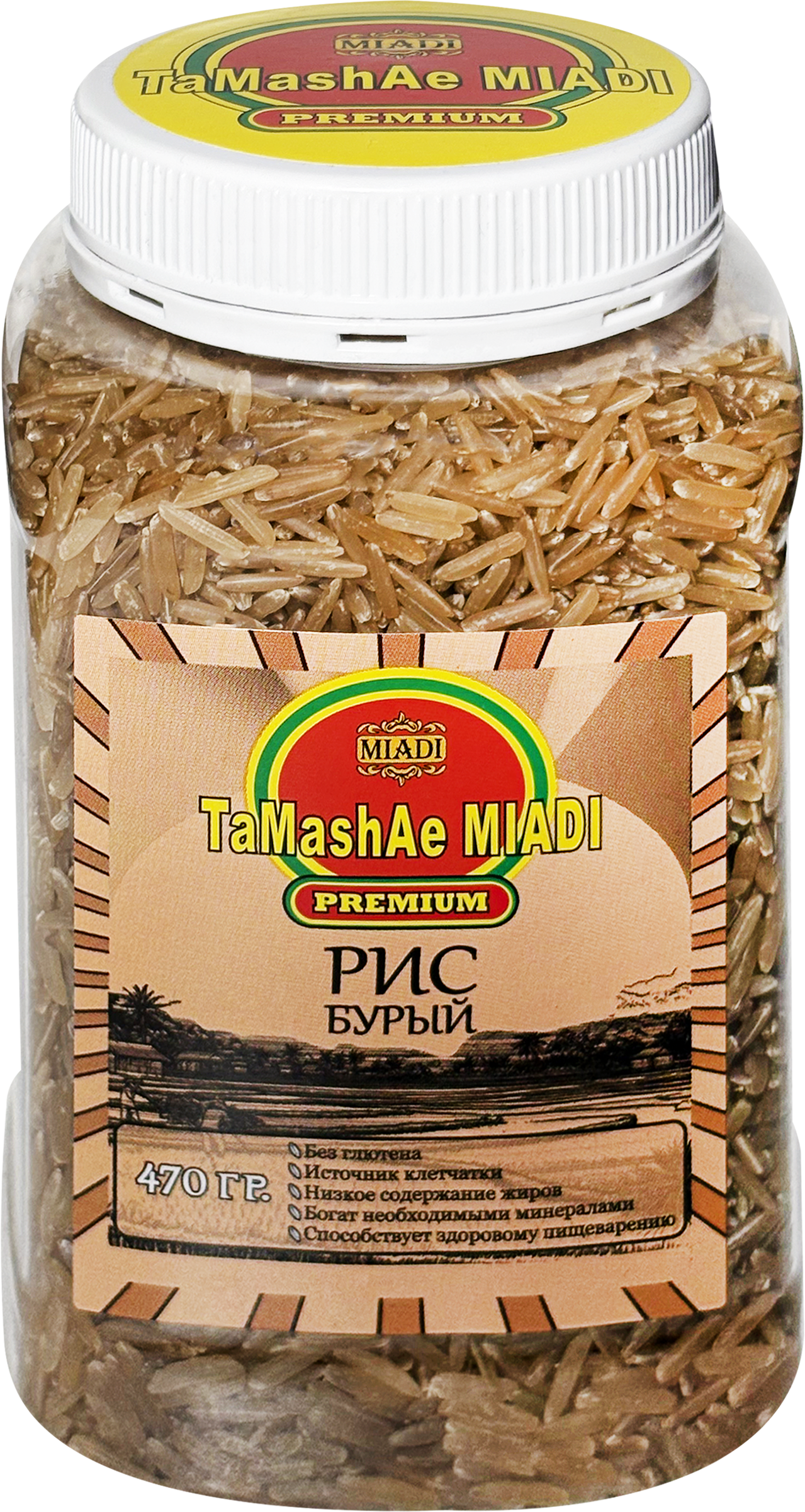 Изображение товара Рис TAMASHAE MIADI PREMIUM Бурый, 470г Изображение товара Рис TAMASHAE MIADI PREMIUM Бурый, 470г