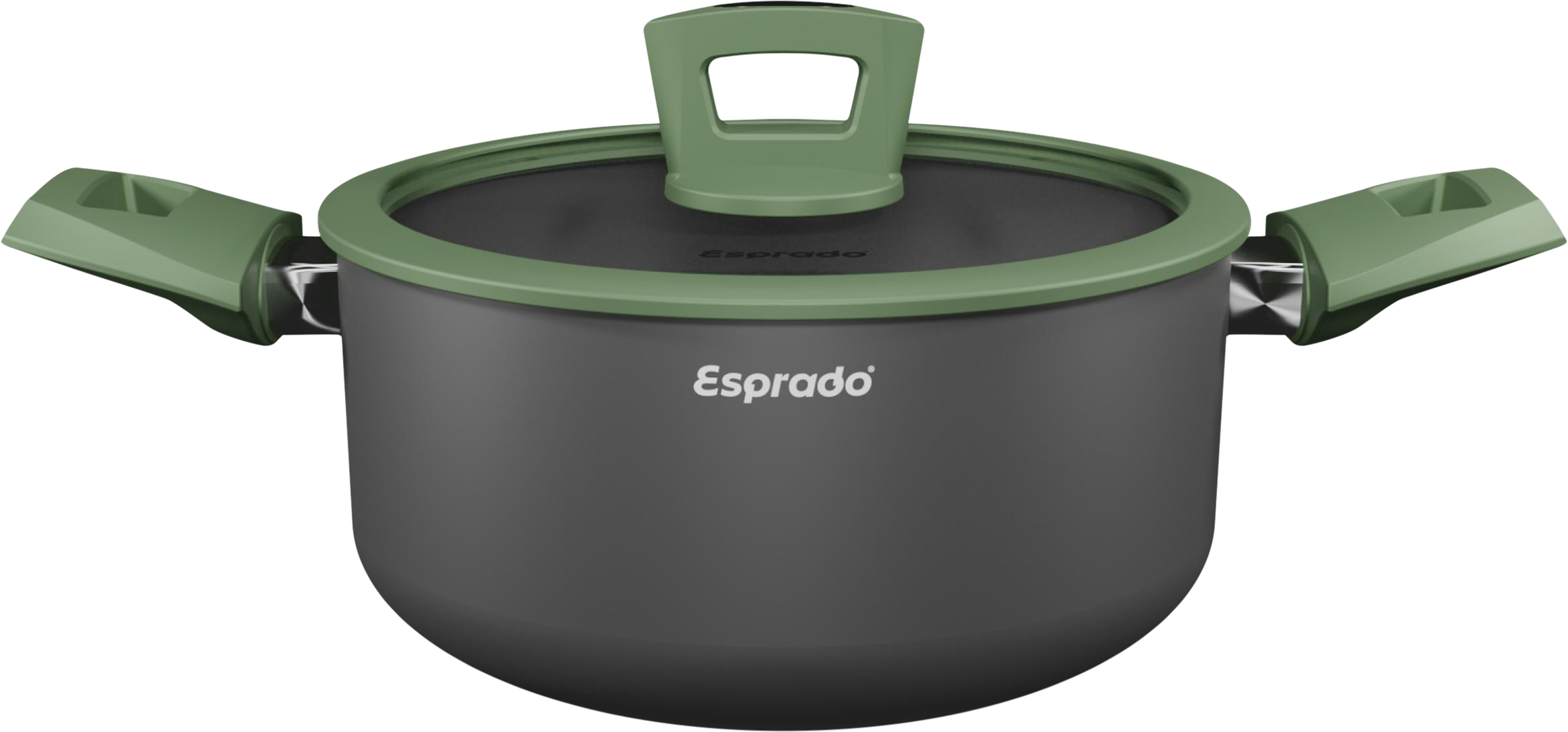 Изображение товара Кастрюля ESPRADO Шартрез/Chartreuse 24x10см, с крышкой, алюминий, антипригарное покрытие, индукция, 4.3л, Арт. CRTT24GE101 Изображение товара Кастрюля ESPRADO Шартрез/Chartreuse 24x10см, с крышкой, алюминий, антипригарное покрытие, индукция, 4.3л, Арт. CRTT24GE101