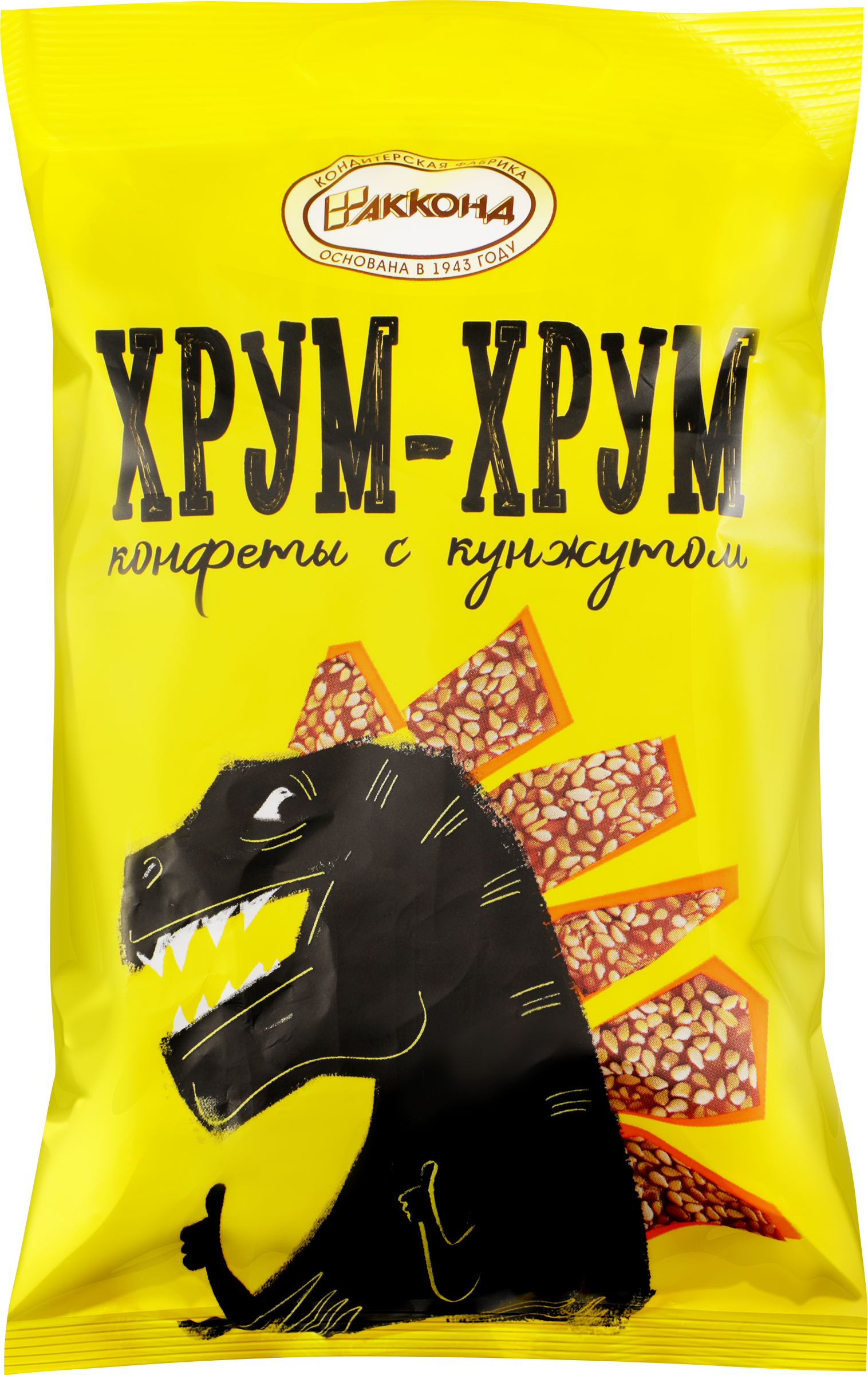 Изображение товара Конфеты АККОНД Хрум-хрум с кунжутом, 200г Изображение товара Конфеты АККОНД Хрум-хрум с кунжутом, 200г