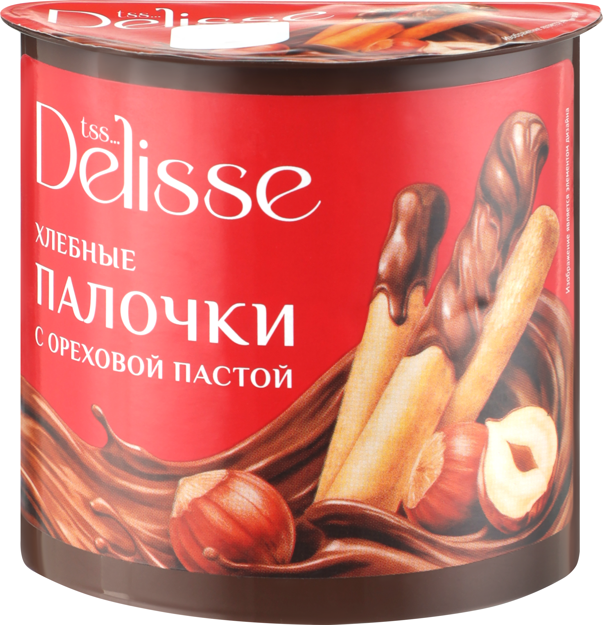 Изображение товара Набор DELISSE хлебные палочки и ореховая паста, 52г Изображение товара Набор DELISSE хлебные палочки и ореховая паста, 52г