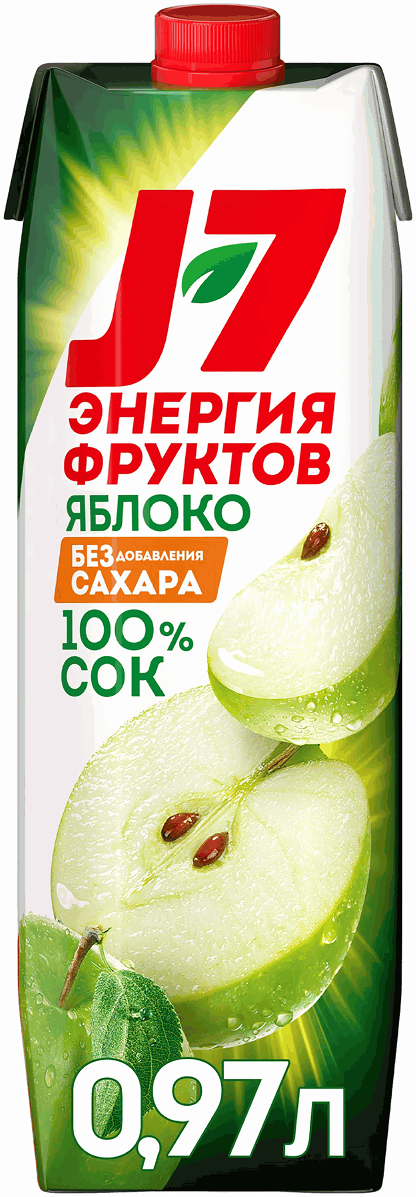 Изображение товара Сок J7 Яблоко осветленный, 0.97л Изображение товара Сок J7 Яблоко осветленный, 0.97л