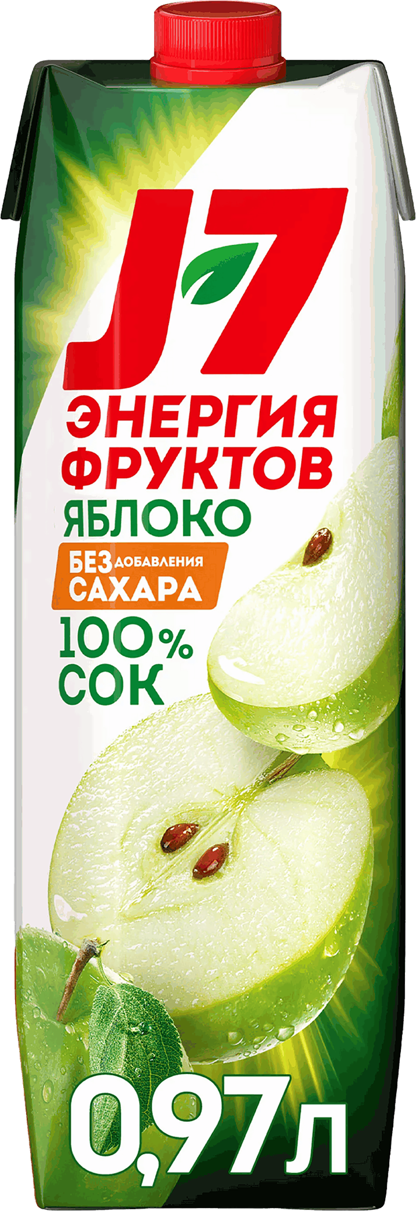 Изображение товара Сок J7 Яблоко осветленный, без сахара, 0.97л Изображение товара Сок J7 Яблоко осветленный, без сахара, 0.97л
