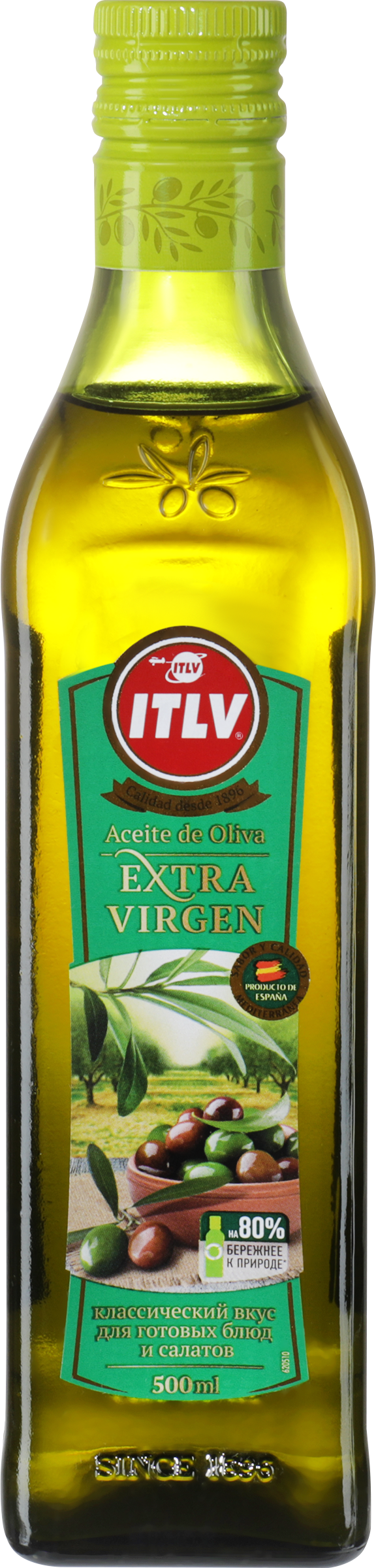 Изображение товара Масло оливковое ITLV Extra Virgin 500 мл нерафинированное для салатов и блюд Изображение товара Масло оливковое ITLV Extra Virgin 500 мл нерафинированное для салатов и блюд