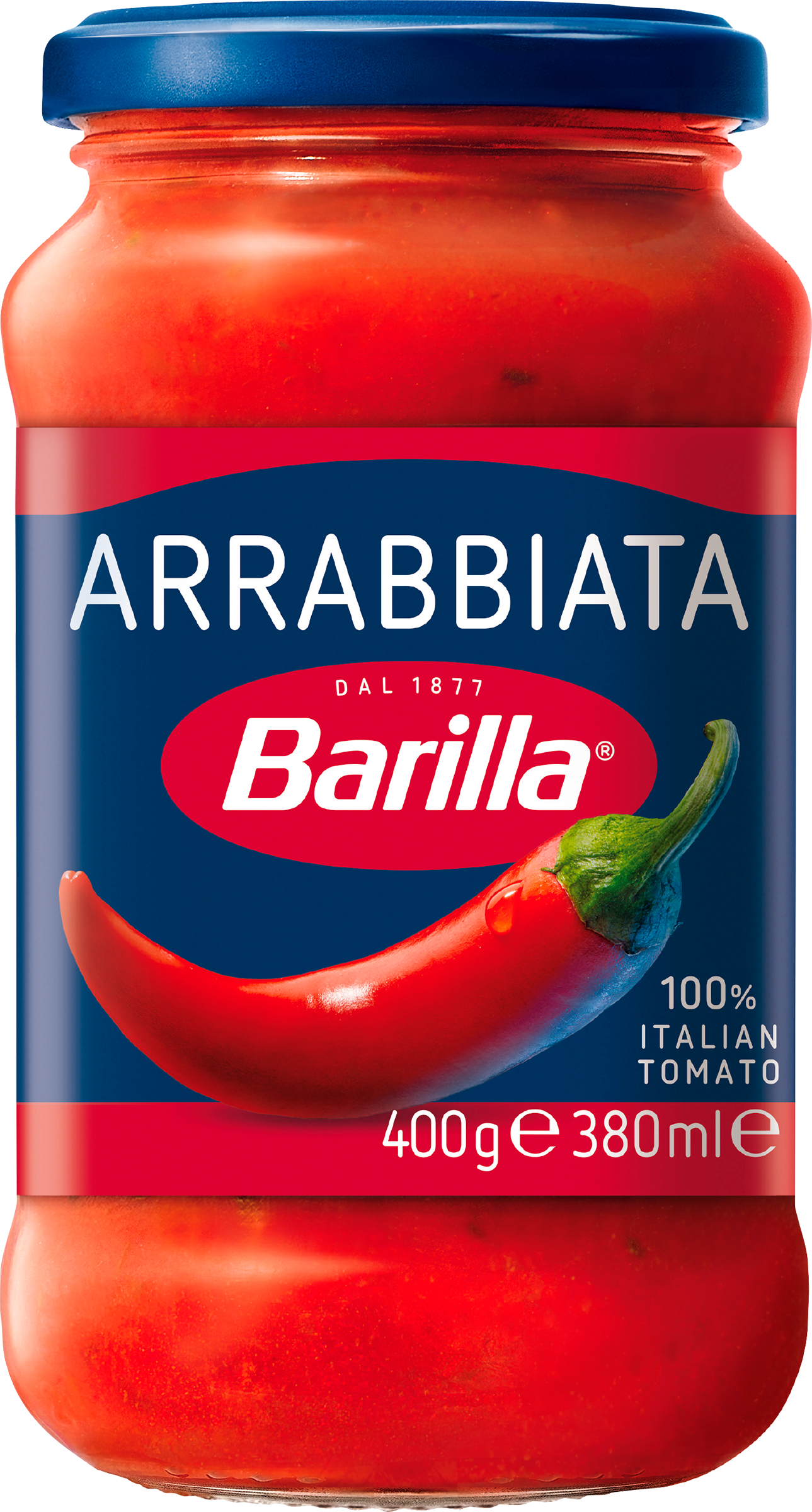 Изображение товара Соус томатный BARILLA Arrabbiata с перцем чили, 400г Изображение товара Соус томатный BARILLA Arrabbiata с перцем чили, 400г