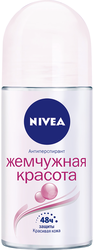 Дезодорант роликовый женский NIVEA Deodorant Pearl&Beaty Жемчужная Красота с экстрактом жемчуга, 50мл, вид