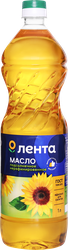 Масло подсолнечное ЛЕНТА нерафинированное 1-й сорт, 1л, картинка