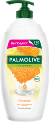 Гель-крем для душа PALMOLIVE Натурэль Питание Мед и увлажняющее молочко, 750мл, картинка