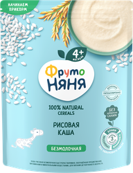 Каша рисовая ФРУТОНЯНЯ безмолочная, с 4 месяцев, 200г, крупный план