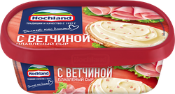 Сыр плавленый HOCHLAND с ветчиной 55%, без змж, 200г, детальное фото