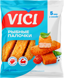 Рыбные палочки VICI, 500г, вид