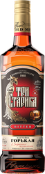 Настойка ТРИ СТАРИКА 35-40%, горькая, 0.5л, детальное фото