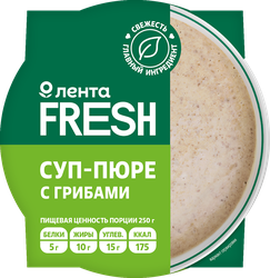 Суп-пюре с грибами ЛЕНТА FRESH, 250г, изображение