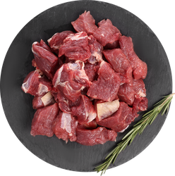 Гуляш из говядины бескостный ЛЕНТА FRESH, вид