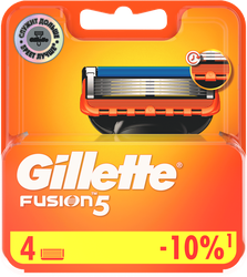 Кассеты сменные для бритья GILLETTE Fusion 5, 4шт, вид