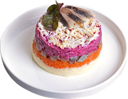 Салат ЛЕНТА FRESH Сельдь под шубой классический, весовой, крупный план