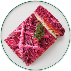 Салат ЛЕНТА FRESH Сельдь под шубой классический, весовой, крупный план