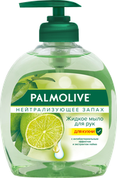 Жидкое мыло для мытья рук PALMOLIVE Нейтрализующее запах с антибактериальным эффектом, 300мл, крупный план