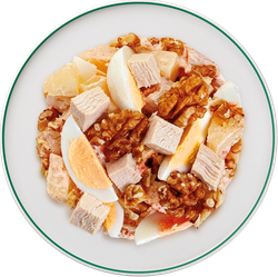 Салат ЛЕНТА FRESH Курочка с нежным куриным филе и сочным ананасом, весовой, картинка