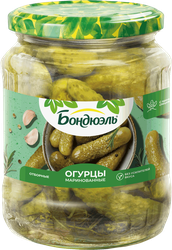 Огурцы маринованные БОНДЮЭЛЬ, 720мл, крупный план