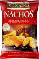 Чипсы кукурузные DELICADOS Nachos Оригинальные, 150г, детальное фото
