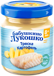 Пюре рыбно-овощное БАБУШКИНО ЛУКОШКО Треска с картофелем, с 8 месяцев, 100г, фотография