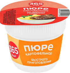 Пюре картофельное 365 ДНЕЙ со вкусом говядины,  40г, детальное фото