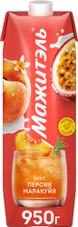Напиток сывороточно-молочный МАЖИТЭЛЬ Персик, маракуйя 0,05%, без змж, 950г, картинка