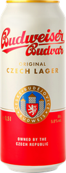 Пиво светлое BUDWEISER Будвар фильтрованное пастеризованное 5%, 0.5л, фото