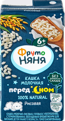 Кашка рисовая ФРУТОНЯНЯ молочная, с пребиотиками, с 6 месяцев, 200мл, изображение