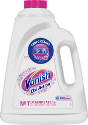 Отбеливатель-пятновыводитель VANISH Oxi Action Кристальная Белизна, 2л, картинка