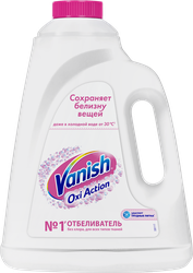 Отбеливатель-пятновыводитель VANISH Oxi Action Кристальная Белизна, 2л, детальное фото
