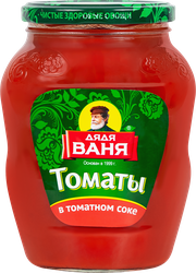 Томаты в томатном соке ДЯДЯ ВАНЯ, 670г, фото