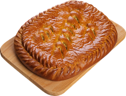 Пирог ЛЕНТА FRESH с капустой, весовой, крупный план