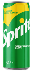 Напиток SPRITE Лимон, лайм сильногазированный, 0.33л, картинка