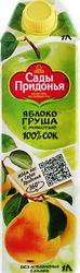 Сок САДЫ ПРИДОНЬЯ Яблоко, груша с мякотью восстановленный, 1л, вид