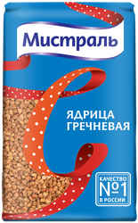 Крупа гречневая МИСТРАЛЬ ядрица высший сорт, 900г, изображение