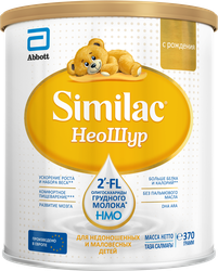 Смесь молочная SIMILAC Неошур, для недоношенных и маловесных детей, с рождения, 370г, детальное фото