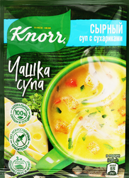 Суп KNORR Чашка супа Сырный суп с сухариками, 15,6г, фото