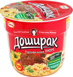 Пюре картофельное DOSHIRAK со вкусом мяса, 40г, изображение