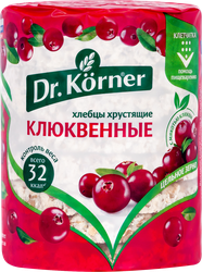 Изображение товара Хлебцы DR KORNER Злаковый коктейль клюквенный, хрустящие, 100г