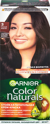 Крем-краска для волос COLOR NATURALS 3 Темный каштан, c 3 маслами, 110мл, вид
