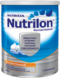Смесь NUTRILON Безлактозный, с 0 месяцев, 400г, детальное фото