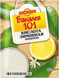 Лимонная кислота РУССКИЙ ПРОДУКТ, 80г, крупный план