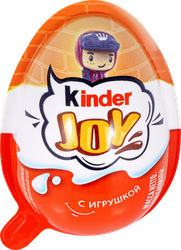 Изделие кондитерское KINDER Joy с хрустящими шариками и игрушкой, 20г, детальное фото