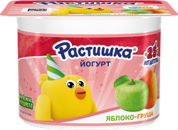 Йогурт для детей РАСТИШКА Яблоко, груша 3%, без змж, 110г, изображение