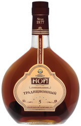 Коньяк НОЙ Традиционный ординарный 5 лет, 40%, 0.5л, детальное фото