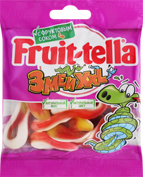Мармелад жевательный FRUIT-TELLA Змеи XXL, 70г, детальное фото